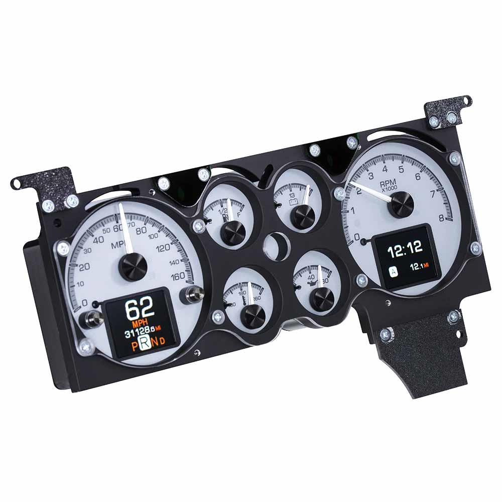 78-88 Dakota Digital HDX Instrument Gauge Cluster: Silver Alloy